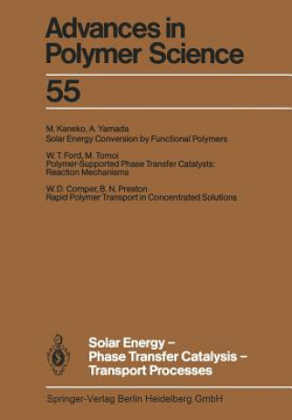 Kniha Solar Energy-Phase Transfer Catalysis-Transport Processes W.D. Comper