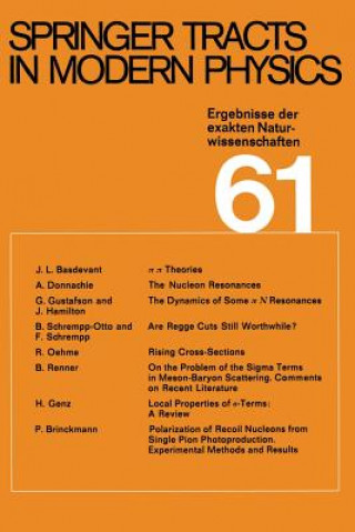 Buch Springer Tracts in Modern Physics 