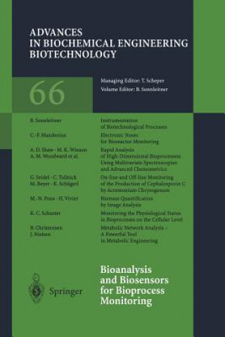 Könyv Bioanalysis and Biosensors for Bioprocess Monitoring Bernhard Sonnleitner