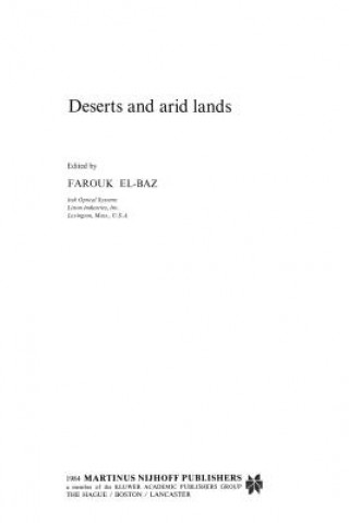 Kniha Deserts and arid lands F. El-Baz