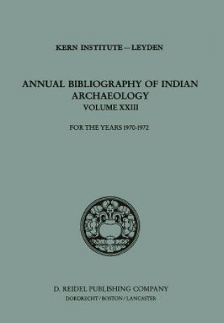 Book Annual Bibliography of Indian Archaeology ern Institute