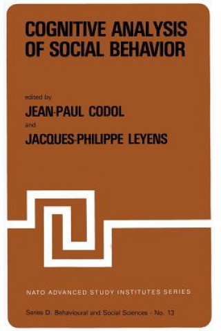 Книга Cognitive Analysis of Social Behavior J.-P. Codol