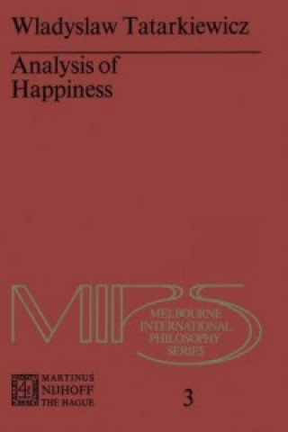 Kniha Analysis of Happiness W. Tatarkiewicz