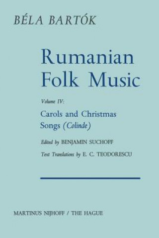 Książka Rumanian Folk Music Bela Bartok