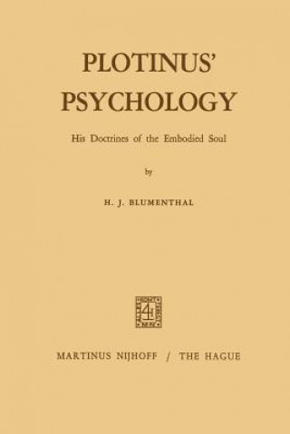 Könyv Plotinus' Psychology H.J. Blumenthal