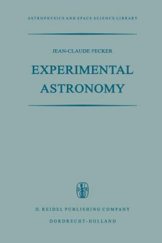 Kniha Experimental Astronomy Jean-Claude Pecker