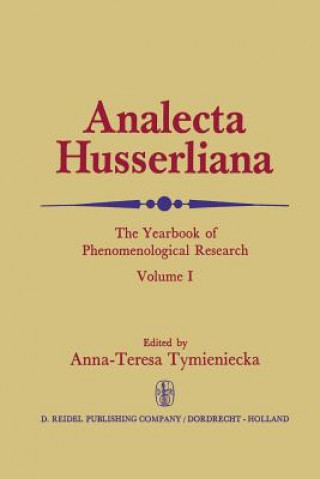 Könyv Analecta Husserliana Anna-Teresa Tymieniecka