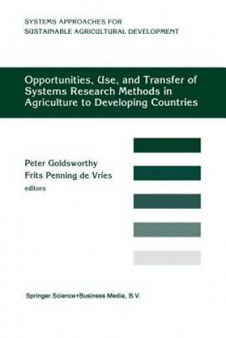 Carte Opportunities, Use, And Transfer Of Systems Research Methods In Agriculture To Developing Countries Peter Goldsworthy