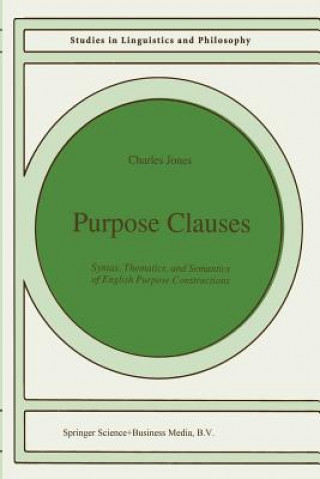 Knjiga Purpose Clauses C. Jones