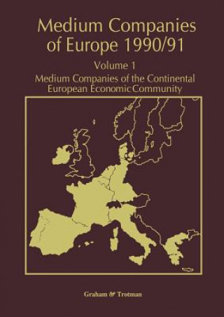 Carte Medium Companies of Europe 1990/91 R.M. Whiteside