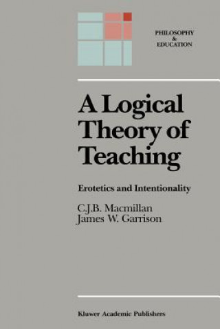 Książka Logical Theory of Teaching C.J.B. Macmillan