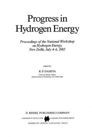 Carte Progress in Hydrogen Energy R.P. Dahiya