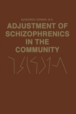 Kniha Adjustment of Schizophrenics in the Community George. Serban