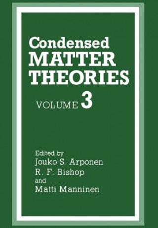 Kniha Condensed Matter Theories Jouko Arponen
