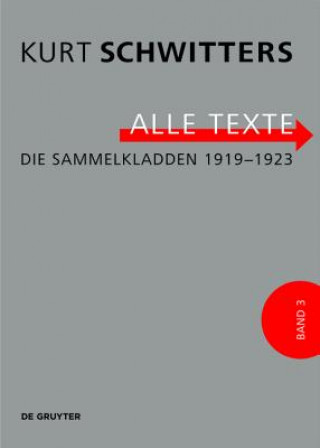 Kniha Die Sammelkladden 1919-1923 Kurt Schwitters