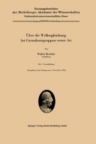 Knjiga UEber die Wellengleichung bei Grenzkreisgruppen erster Art Walter Roelcke