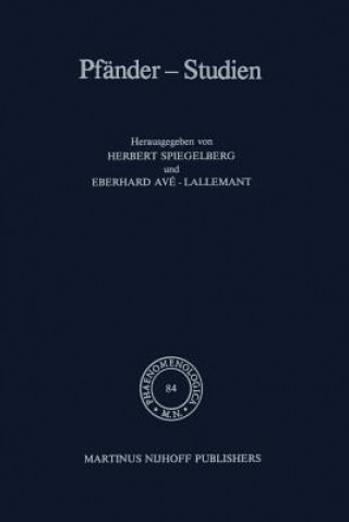 Book Pfander-Studien E. Spiegelberg