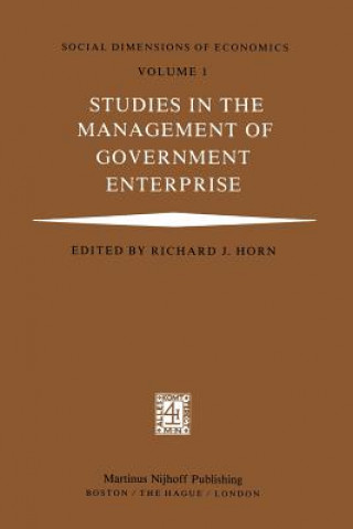 Książka Studies in the Management of Government Enterprise R.J. Horn