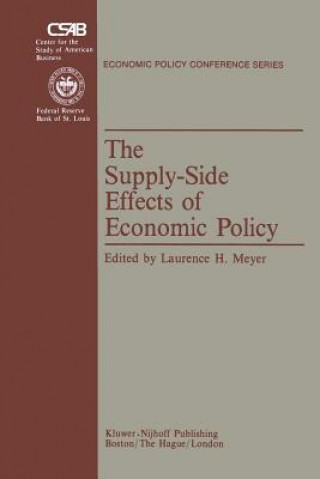 Kniha Supply-Side Effects of Economic Policy L.H. Meyer