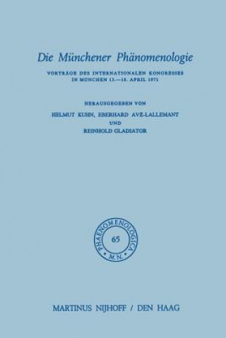 Livro Die Munchener Phanomenologie H. Kuhn