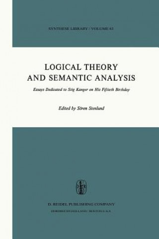 Kniha Logical Theory and Semantic Analysis S. Stenlund