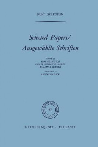 Könyv Selected Papers/Ausgewahlte Schriften K. Goldstein