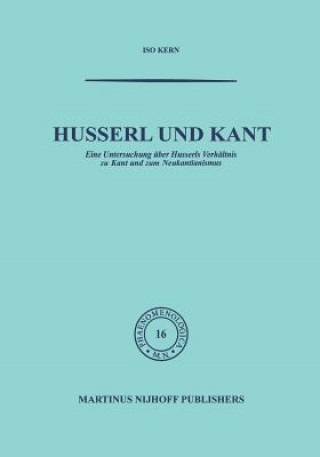 Könyv Husserl Und Kant ern