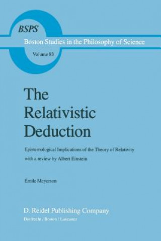 Könyv Relativistic Deduction Émile Meyerson