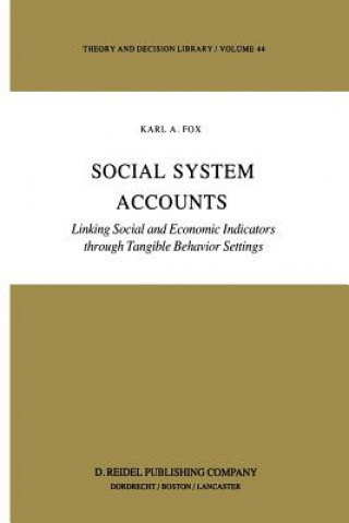 Könyv Social System Accounts K. Fox