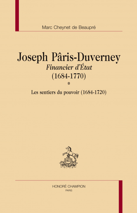 Buch Joseph Paris Duver Fin Detat 1684 1770 Cheynet De Beauprem M