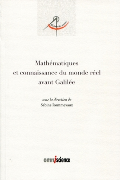 Buch Mathématiques Et Conaisance Du Monde Rommevaux Sabine