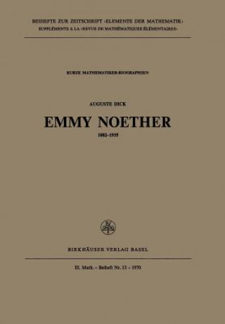 Kniha Emmy Noether A. Dick