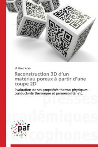Carte Reconstruction 3D D Un Materiau Poreux A Partir D Une Coupe 2D M. Raed Arab