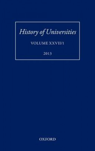 Carte History of Universities Mordechai Feingold