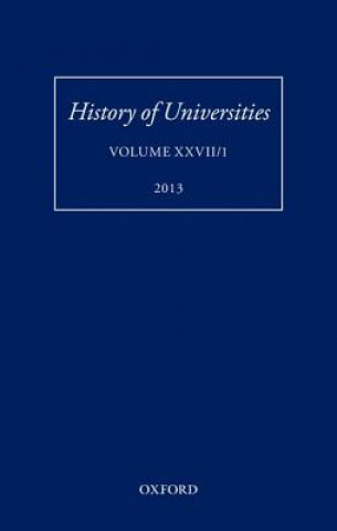 Libro History of Universities Mordechai Feingold