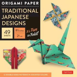 Naptár/Határidőnapló Origami Paper - Traditional Japanese Designs - Large 8 1/4" Tuttle Publishing