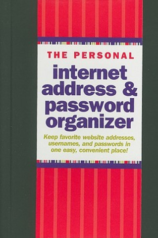Naptár/Határidőnapló Internet Address Password Log Black 