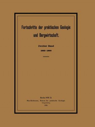 Carte Fortschritte Der Praktischen Geologie Und Bergwirtschaft Max Krahmann