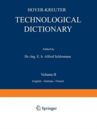 Kniha Technological Dictionary NA Hoyer