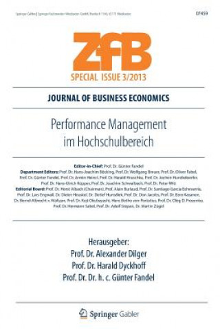 Βιβλίο Performance Management Im Hochschulbereich Alexander Dilger