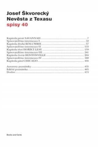 Book Nevěsta z Texasu Josef Skvorecky