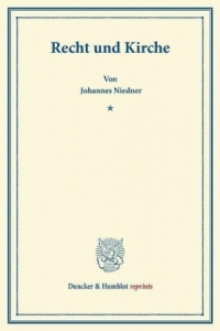 Carte Recht und Kirche. Johannes Niedner