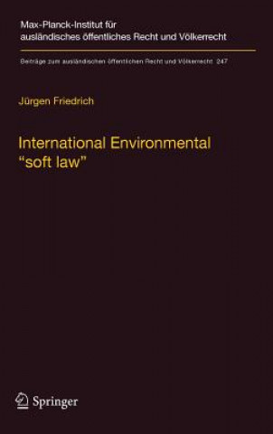 Kniha International Environmental "soft law" Jürgen Friedrich