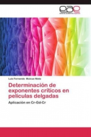 Kniha Determinacion de exponentes criticos en peliculas delgadas Luis Fernando Mulcue Nieto