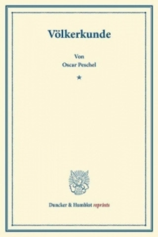 Βιβλίο Völkerkunde. Oscar Peschel