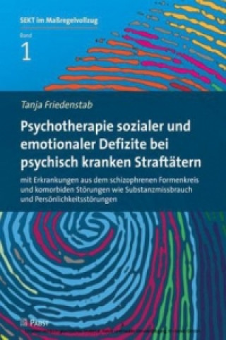 Buch Psychotherapie sozialer und emotionaler Defizite bei psychisch kranken Straftätern Tanja Friedenstab