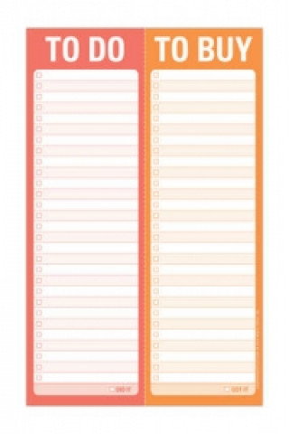 Carte Knock Knock Perforated Pad: To Do/To Buy Knock Knock