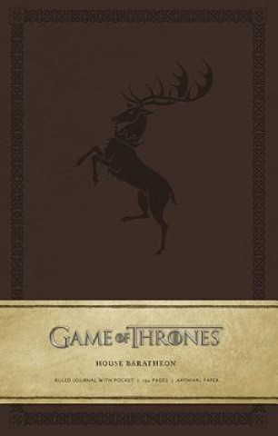 Könyv Game of Thrones: House Baratheon Hardcover Ruled Journal .
