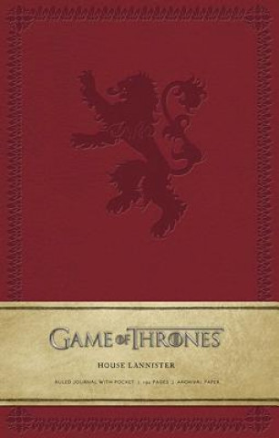 Könyv Game of Thrones: House Lannister Hardcover Ruled Journal .