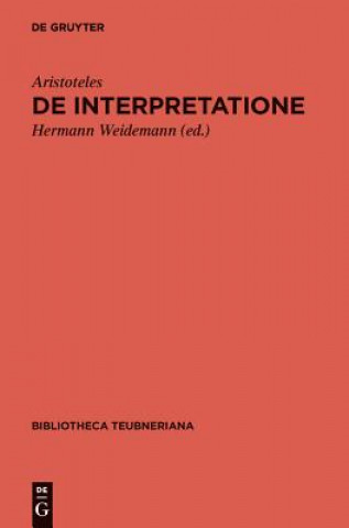 Livre De interpretatione Aristoteles